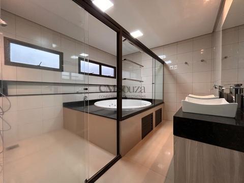 Casa para locação no Condominio Sun Lake, com 3 suítes, com 347 m², Recanto do Salto, Londrina.