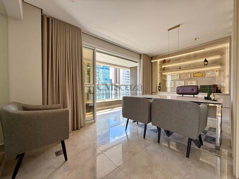 Sala comercial à venda no Ed. PALHANO PREMIUM, andar alto, com 60,9m² de área útil, DECORADA, no alto da Gleba Palhano, Londrina, PR