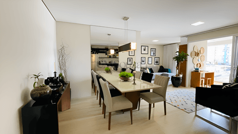 Apartamento à Venda na Gleba Palhano | Edifício Fontaine D'Or | 93,57m² | 2 Quartos | Suíte | Mobiliado | Sacada Gourmet