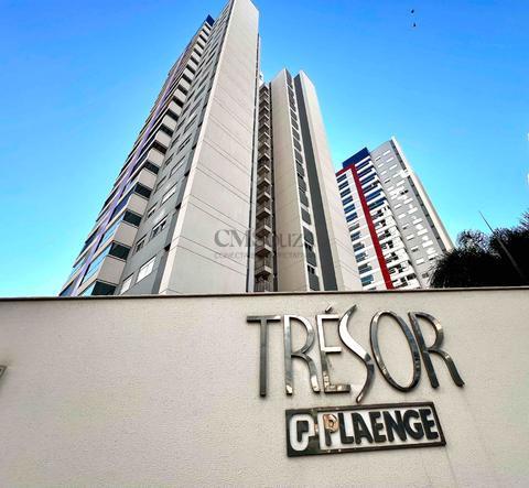 Apto à venda ou Locação no Ed. TRESOR de 95m² útil c/ 3 dorm. (1 suíte) completo em armários, churrasqueira na sacada, 2 vagas Gleba Palhano, Londrina, PR