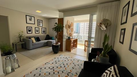 Apartamento à Venda na Gleba Palhano | Edifício Fontaine D'Or | 93,57m² | 2 Quartos | Suíte | Mobiliado | Sacada Gourmet