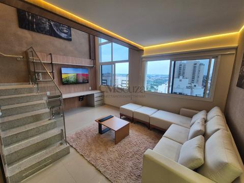 Apartamento mobiliado no Ed JH Palhano, 1 Suíte, 95m², 1 Vaga, Gleba Palhano, Londrina.